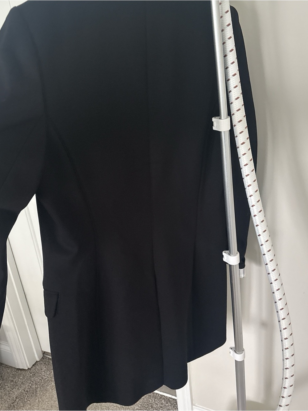 DKNY Black Long Open-Front Blazer - Picture 7 of 7
